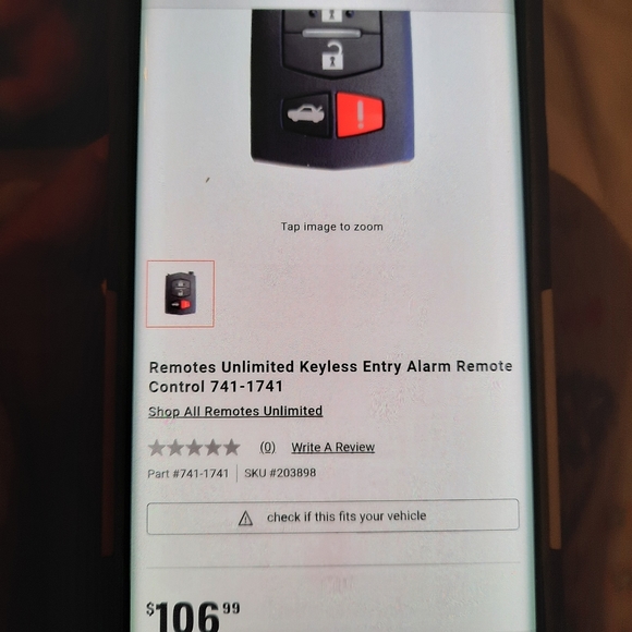 Keyless Entry Alarm Remote - Picture 5 of 5
